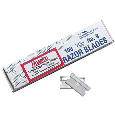 #9 Single Edge Razor Blades (100 Per Box)